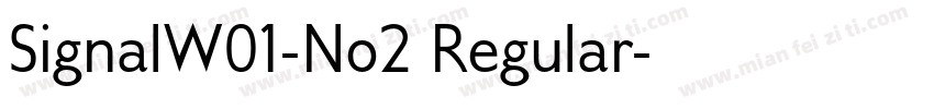 SignalW01-No2 Regular字体转换